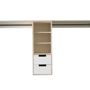 Simple two single hanging spaces wardrobe Wardrobes