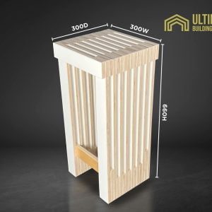 Plywood Tall Stool Chairs Set of two Furniture