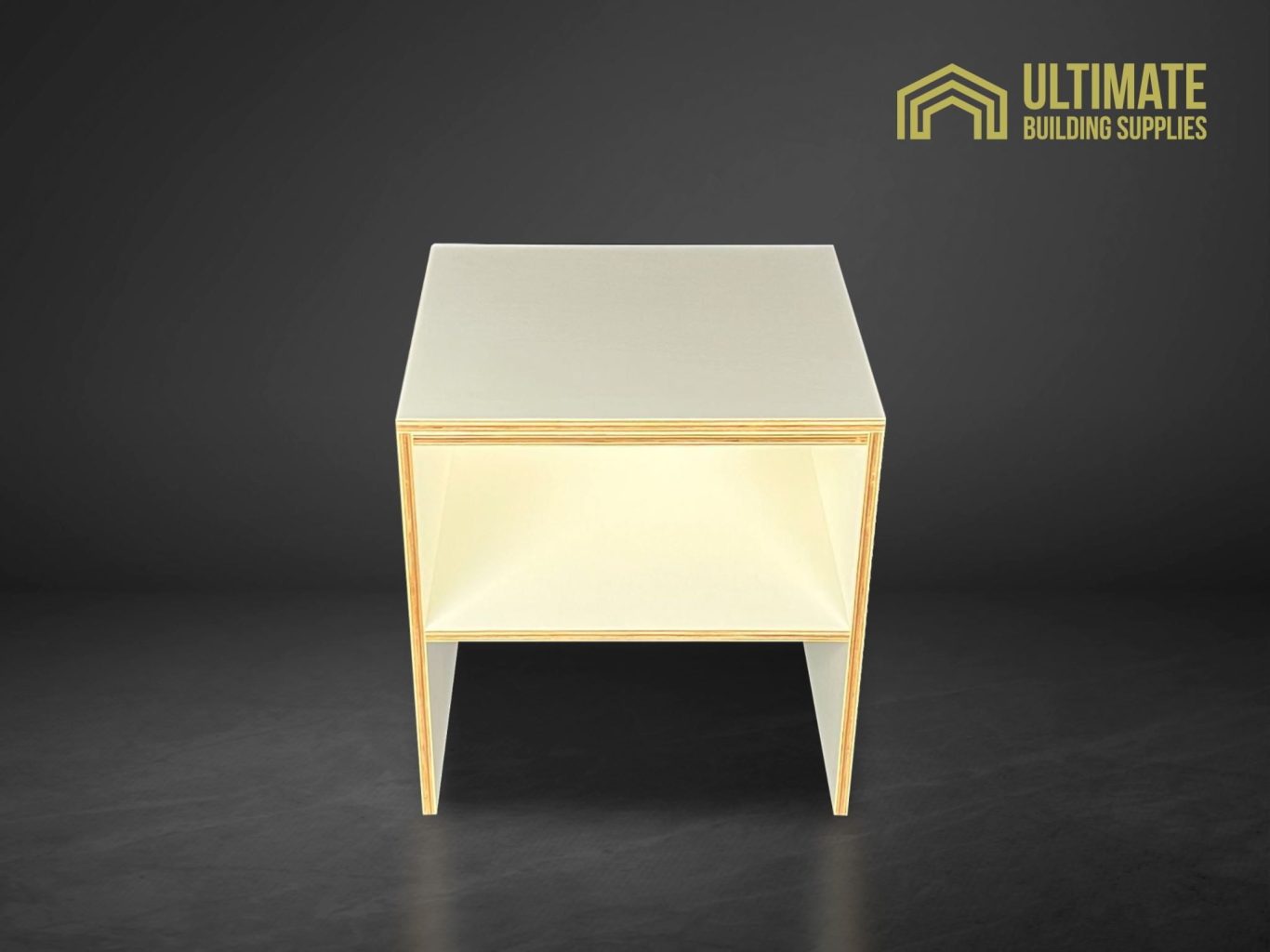 Plywood Warm White bedside tables Set of two 7 Plywood Warm White bedside tables Set of two Furniture 7