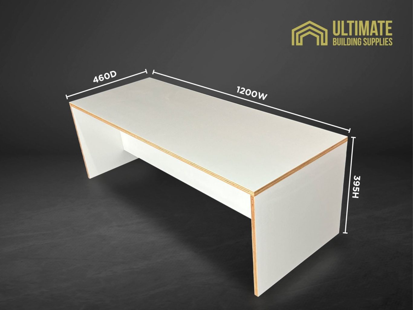 Plywood Coffee Table 1200W x 460D x 395H Furniture 3