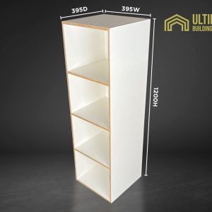 Plywood Free-standing open shelf 1200H x 395 x 395mm Furniture