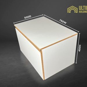 Plywood vanity unit and top and top W750 mm x D500 x H450, recessed handle Furniture 3