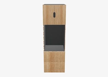 1-Door and 1-Shelf Corner Storage Kitchen Base Cabinet Kitchens 11